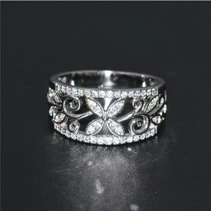 Fashion 925 Silver Jewelry White Sapphire Size 10